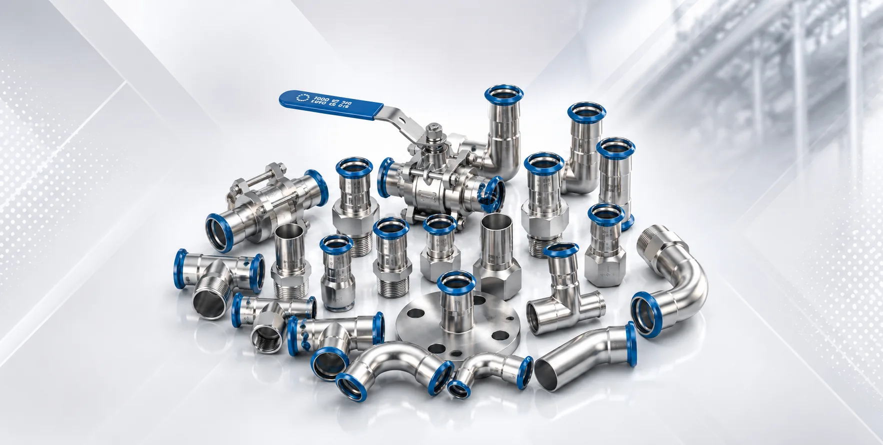Beta-Press stainless steel press fittings range